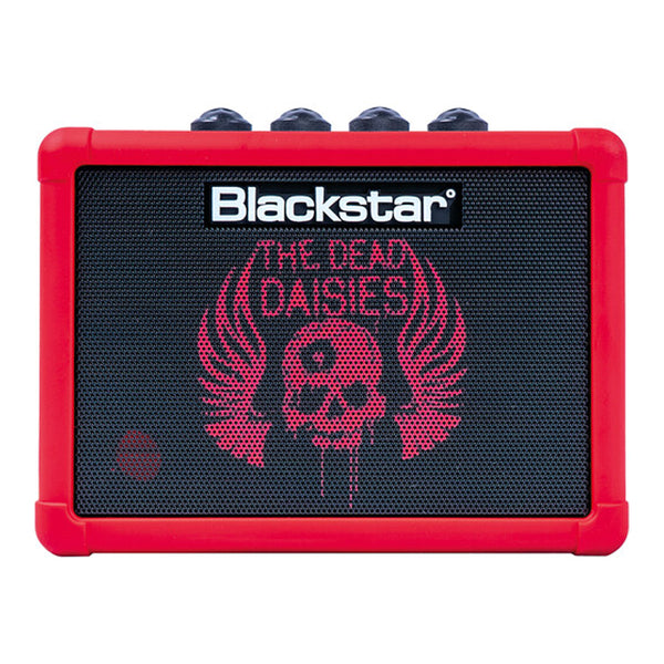 THE DEAD DAISIES Blackstar FLY 3 Bluetooth Mini Guitar Amplifier (The Dead Daisies Limited Edition) and "Light 'Em Up Tour" embroidered Patch Bundle