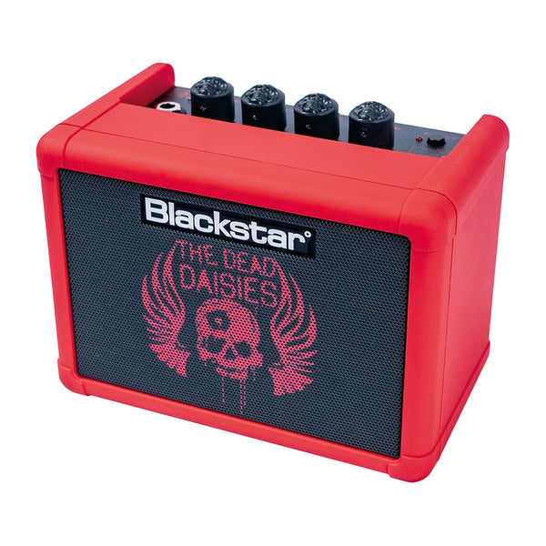 THE DEAD DAISIES Blackstar FLY 3 Bluetooth Mini Guitar Amplifier (The Dead Daisies Limited Edition) and "Light 'Em Up Tour" embroidered Patch Bundle
